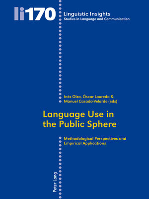 cover image of Language Use in the Public Sphere